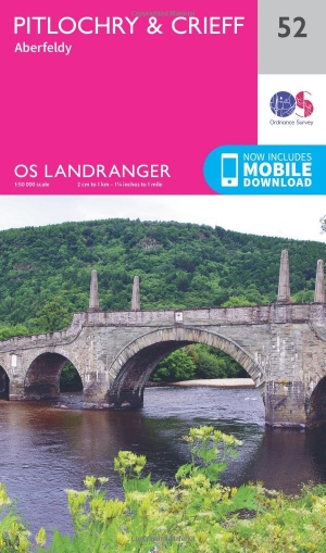 Wandelkaart 52 Pitlochry & Crieff- Perth & Kinross - OSI