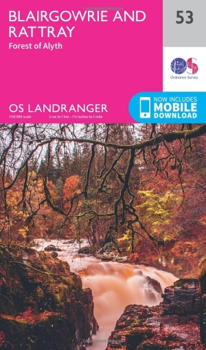 Wandelkaart 53 Blairgowrie & Forest of Alyth- Schotland - OSI