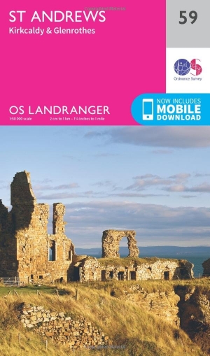 Wandelkaart 59 St-Andrews- Fife Schotland - OSI