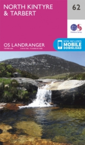 Wandelkaart 62 North Kintyre & Tarbert - Schotland - OSI