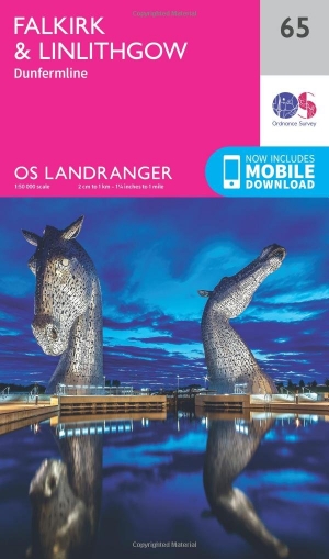 Wandelkaart 65 Falkirk & Linlithgow - West Schotland - OSI