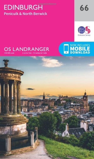 Wandelkaart 66 Edinburgh - Western Schotland - OSI