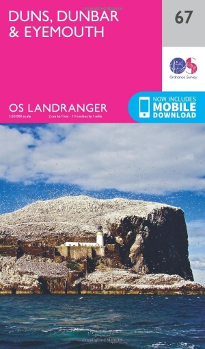 Wandelkaart 67 Duns- Dunbar & Eyemouth- Schotland - OSI