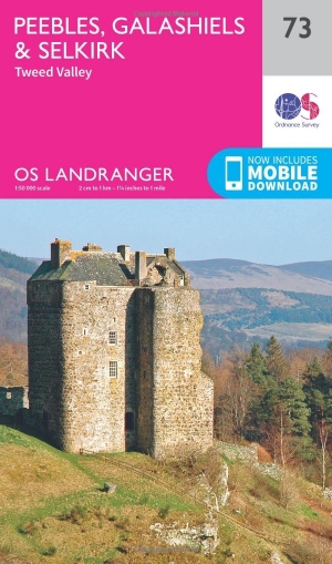 Wandelkaart 73 Peebles- Galashiels & Selkirk - Schotland - OSI