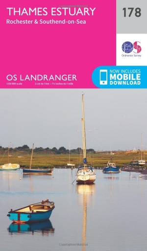 Wandelkaart 178 Thames Estuary- Medway London - OSI