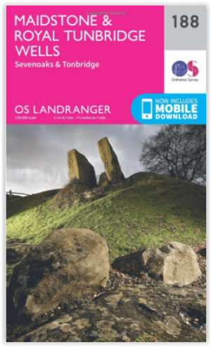 Wandelkaart 188 Maidstone & Royal Tunbridge Wells - OSI