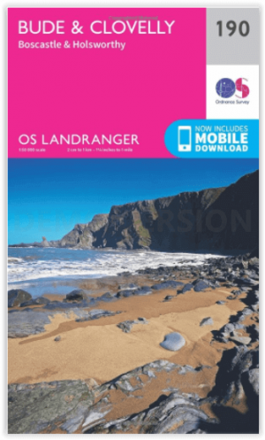 Wandelkaart 190 Bude & Clovelly- Cornwall England - OSI