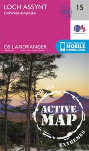 Wandelkaart 15 Loch Assynt Northern Highland's- Schotland