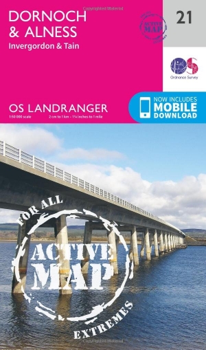 Wandelkaart 21 Dornoch & Alness- Highland's - Schotland - OSI