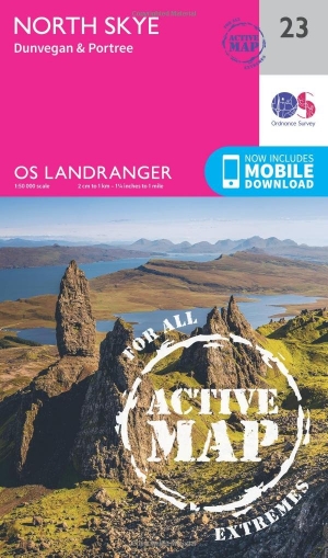 Wandelkaart 23 North Skye- Kyle of Lochalsh Schotland - OSI