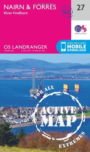 Wandelkaart 27 Nairn & Forres- Highland's Schotland - OSI