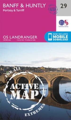 Wandelkaart 29 Banff & Huntly - Schotland - OSI