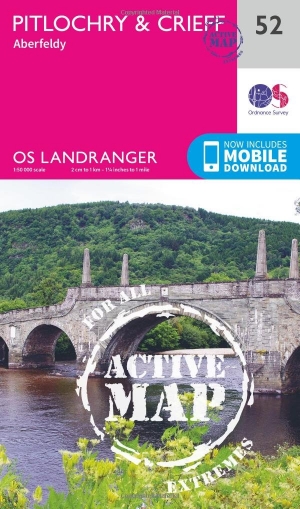 Wandelkaart 52 Pitlochry & Crieff- Perth & Kinross - OSI