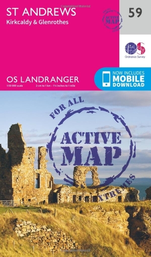 Wandelkaart 59 St-Andrews- Fife- Schotland - OSI