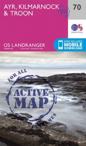 Wandelkaart 70 Ayr- Kilmarnock & Troon- Schotland - OSI