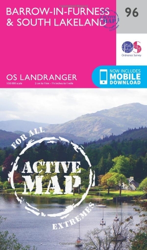 Wandelkaart 96 Barrow-in-Furness & South Lakeland - OSI