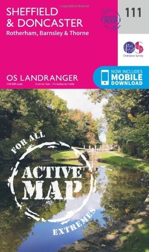 Wandelkaart 111 Sheffield & Doncaster- Rotherham - OSI