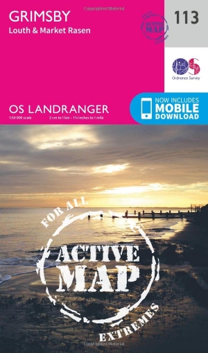 Wandelkaart 113 Grimsby- Louth & Market Rasen - OSI
