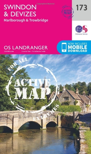Wandelkaart 173 Swindon- Devizes & Marlborough - OSI