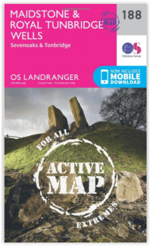 Wandelkaart 188 Maidstone & Royal Tunbridge Wells - OSI