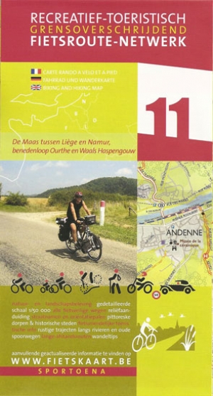 Fietskaart 11 Maas tussen Luik & Namen - Sportoena
