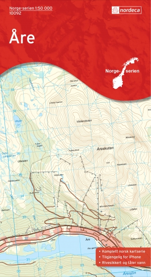Wandelkaart 10092 Are Jämtlands län - Nordeca AS