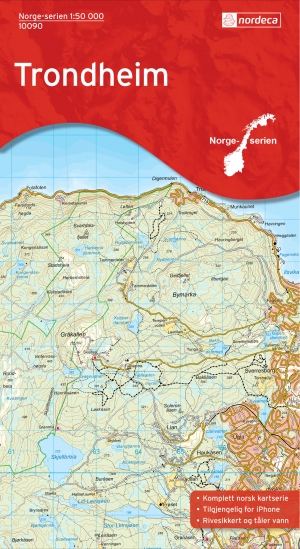 Wandelkaart 10090 Trondheim Sør Trøndelag - Nordeca AS