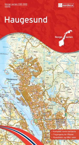 Wandelkaart 10015 Haugesund Rogaland - Nordeca AS