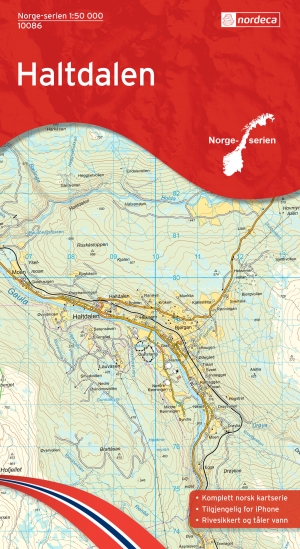 Wandelkaart 10086 Haltdalen- Sør-Trøndelag - Nordeca AS