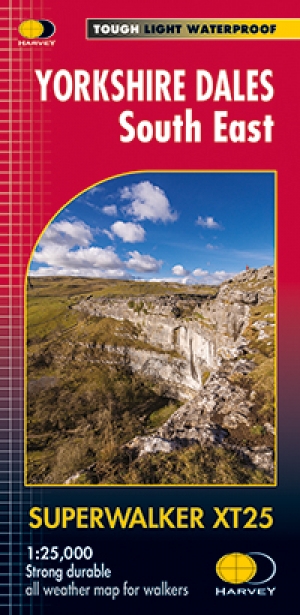 Wandelkaart XT25 Yorkshire Dales Zuid-Oost - Harvey maps