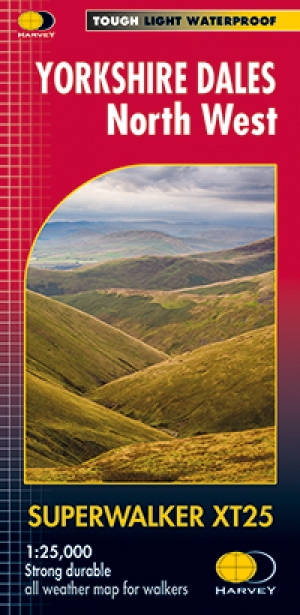 Wandelkaart XT25 Yorkshire Dales Noord-West - Harvey maps