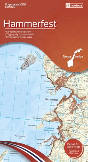 Wandelkaart 10187 Hammerfest Finnmark - Nordeca AS
