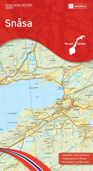 Wandelkaart 10099 Snasa- Nord-Trøndelag - Nordeca AS
