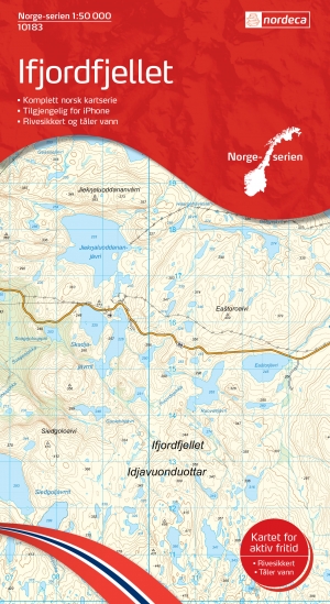 Wandelkaart 10183 Ifjordfjellet Finnmark - Nordeca AS