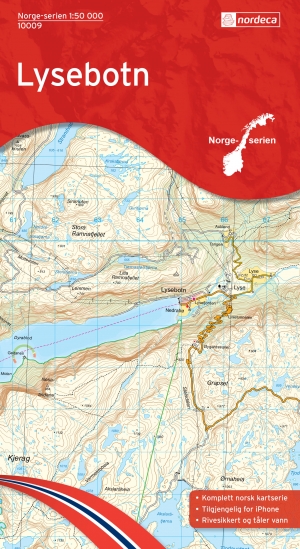 Wandelkaart 10009 Lysebotn Rogaland - Nordeca AS
