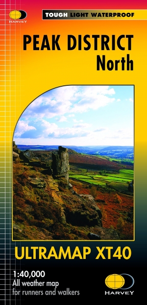 Wandelkaart XT40 Peak District Noord England - Harvey Ultramaps