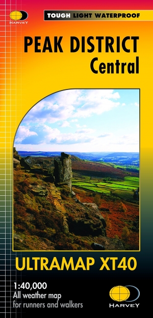 Wandelkaart XT40 Peak District Central NP - Harvey Ultra Maps