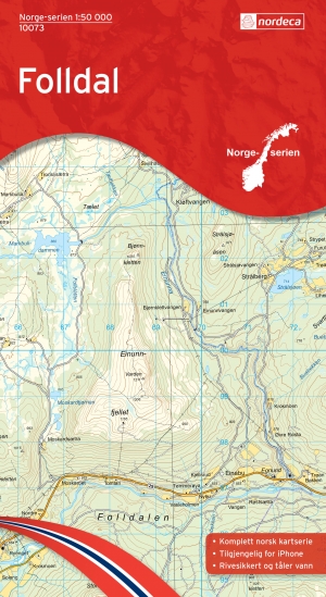 Wandelkaart 10073 Folldal- Hedmark - Nordeca AS