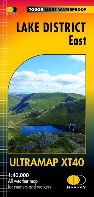 Wandelkaart XT40 Lake District Oost Cumbria - Harvey Ultramaps