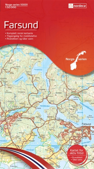 Wandelkaart 10001 Farsund- Vest-Agder - Nordeca AS