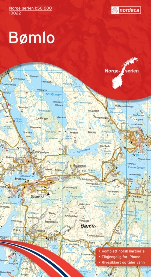 Wandelkaart 10022 Bømlo Hordaland - Nordeca AS
