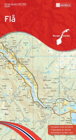 Wandelkaart 10041 Flå Buskerud - Nordeca AS