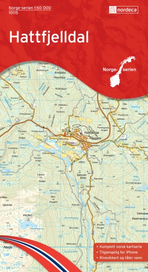 Wandelkaart 10115 Hattfjelldal Nordland - Nordeca AS