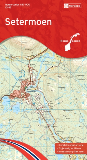 Wandelkaart 10143 Setermoen Troms county - Nordeca AS