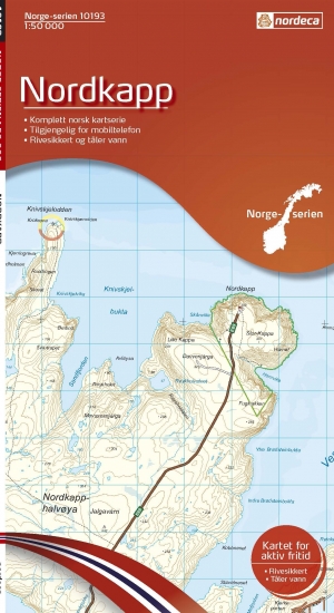 Wandelkaart 10193 Nordkapp Finnmark - Nordeca AS