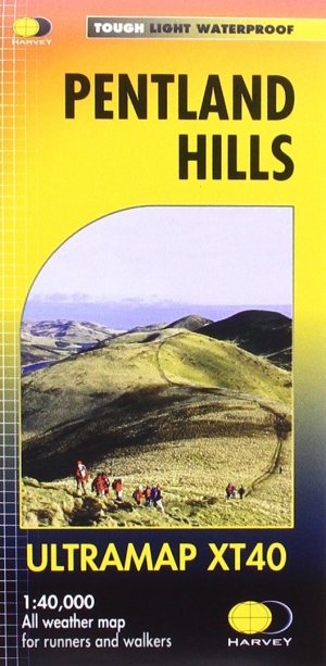 Wandelkaart XT40 Pentland Hills- Edinburghe - Harvey Ultramaps
