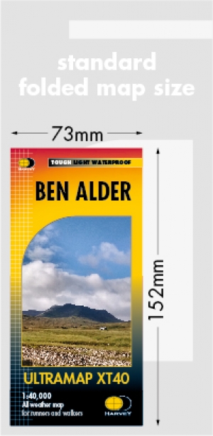 Wandelkaart XT40 Ben Alder Highlands - Harvey Ultramaps