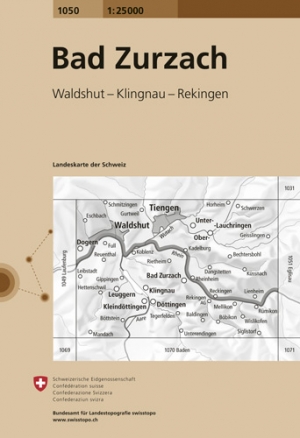 Wandelkaart 1050 Bad Zurzach Aargau - Swisstopo