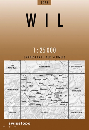 Wandelkaart 1073 Wil Aargau Zwitserland - Swisstopo