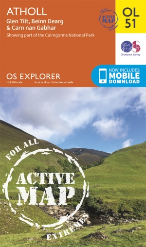 Wandelkaart OL51 Atholl Glen Tilt & Beinn Dearg - OSI